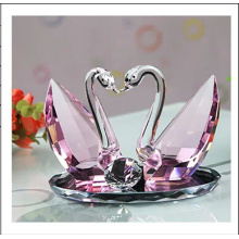 Rosa Crystal Swan Set für Hochzeitsgeschenke Dekoration (ks03045)